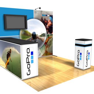 Panoramic 10x10 display trade show B