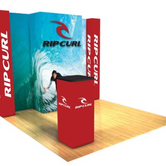 Panoramic 10x10 display trade show D