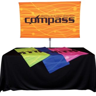 Compass Telescopic Rotating Banner Stand