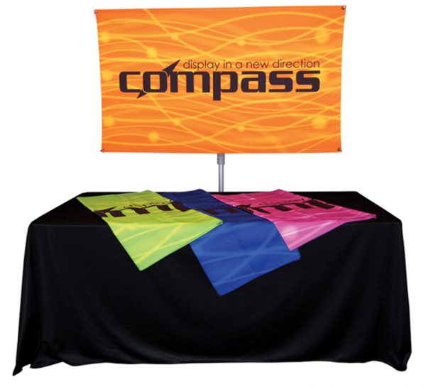 Compass Telescopic Rotating Banner Stand