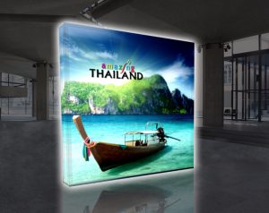 VBurst BACKLIT 3x3 Flat Frame Pop-up 8 ft