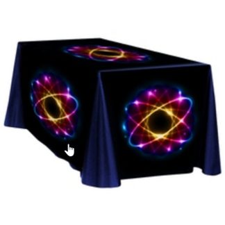 Table Throw Full Color Dye Sublimation Printing 4 ft Table