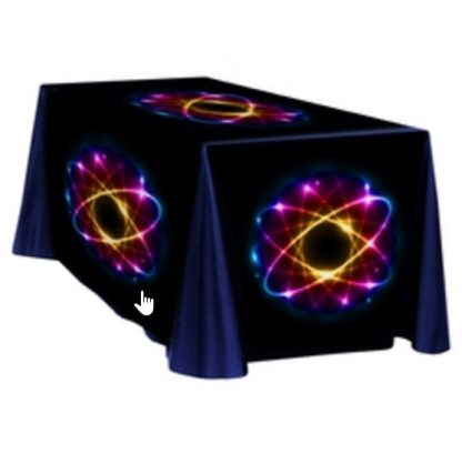 Table Throw Full Color Dye Sublimation Printing 4 ft Table